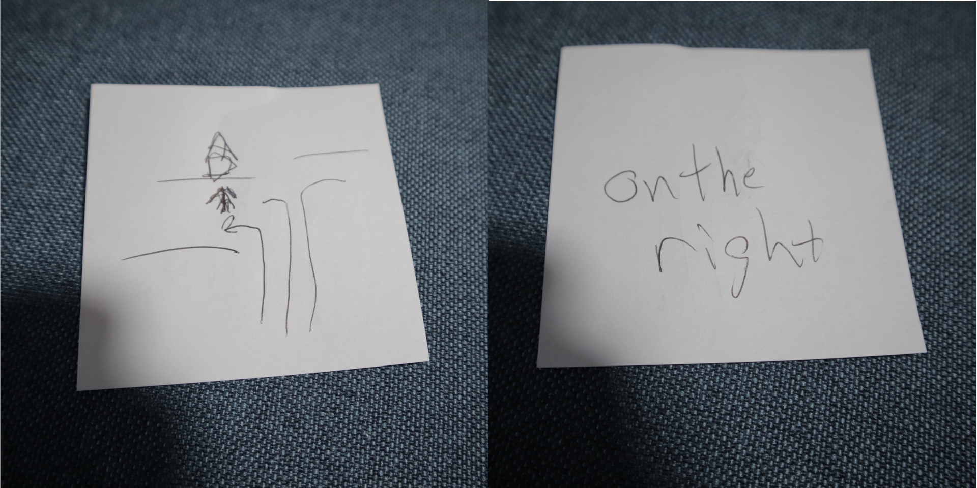 Flashcards with simple drawings